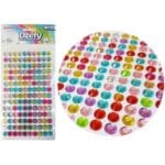 DŻETY SAMOPRZYLEPNE MULTIKOLOR 140 SZT DS70 *8927*