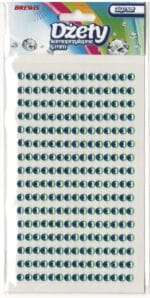 DŻETY SAMOPRZYLEPNE ZIELONE 4MM/240SZT DS13 *4448*