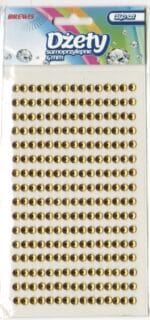 DŻETY SAMOPRZYLEPNE ZŁOTE 4MM/240SZT DS10 *4417*