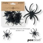 Dekoracje materiałowe pająki 15szt 43x36mm. *1367*