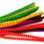 Druciki kreatywne w paski 25szt/30cm. Mix kolorów. *0181*