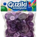 Guziki kreatywne fioletowe *6596*