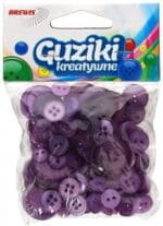 Guziki kreatywne fioletowe *6596*