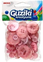 Guziki kreatywne różowe *6572*