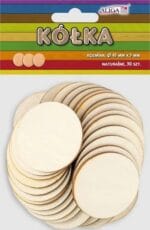 Kółka naturalne, rozm. 30szt/45 x 3 mm PK-2570