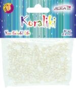 Koraliki plastikowe, opalizujące perłowe 8mm, otwór 2mm 80szt PJ-0829*0829*