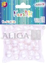 Koraliki plastikowe perłowe mix rozmiarów12mm-20szt,16mm-12szt,20mm-6szt PJ-9524*9524*