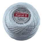 Kordonek Karat 8 kolor 0400 biały*0400* - obrazek 3