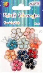 Kwiatki dekoracyjne, mix kolorów, rozm. 2cm; op=10szt. KW-0710*0710*