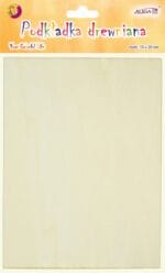 PODSTAWKA, PODKŁADKA DREWNIANA NATURALNA 15x20cm, grubość 2mm 1szt PJ-3226