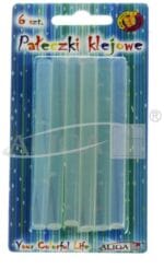 Pałeczki klejowe przezroczyste 6 szt 7x100 *2972*