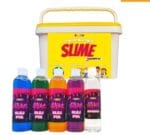 Slime zestaw Rainbow z kolorowych klejów 5 elementów wiaderko 3 litry *7114*