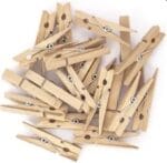Spinacze drewniane, naturalne 12szt/7,2cm. *7968*