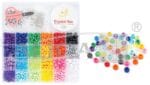 Zestaw koralików z dodatkami biżuteryjnymi 24 kolorów x 5g PJ-2142 wym.20x19x1,8cm*2142*