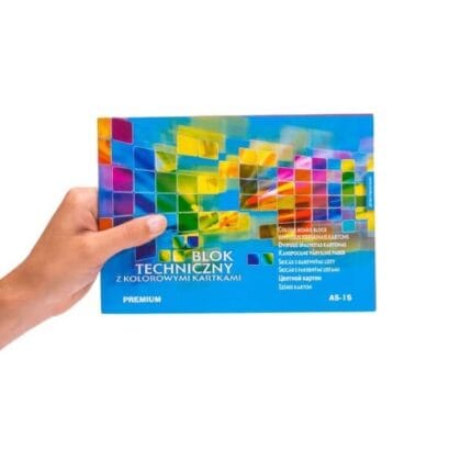 BLOK TECHNICZNY KOLOROWY A5 15 ARKUSZY PREMIUM*0466*