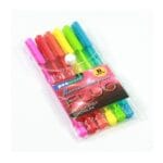 DŁUGOPIS 6 KOLORÓW FLUO PREMIUM TRÓJKĄTNE 607-6 *0461*