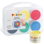 Farby do malowania palcami w plastikowej walizce 6x100g Primo 221TD100SP*2212*