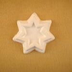 GWIAZDA STYROPIANOWA DECO TWARDA Z WGŁĘBIENIEM 65mm / 1szt