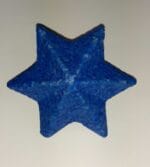 GWIAZDA STYROPIANOWA NIEBIESKA TWARDA 70mm / 1szt
