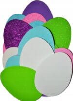 JAJKA Z PIANKI 18 szt./11cm ( 9 szt. + 9 szt. z brokatem) PVE02 *0709*