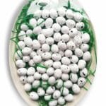 Jajka styropianowe białe nakrapiane 100szt/1,8cm *9718*