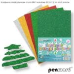 KREATYWNE NAKLEJKI PIANKOWE CHOINKI BN1 20.3X31.2cm 5 ARKUSZY MIX KOLORÓW*4442*