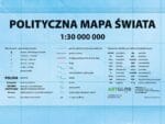 Mapa ścienna Świat polity. 140x100 mm 1:30 mln na rurce PCV*8797* - obrazek 4
