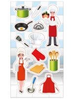 NAKLEJKI PAPIEROWE KUCHARZ 10160809 wym. blistra 8x15cm*3120*