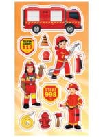 NAKLEJKI PAPIEROWE STRAŻAK 10160686 wym. blistra 8x15cm*0921*