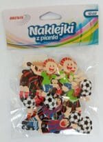 NAKLEJKI PIANKOWE FOOTBALL 18SZT PVC52*3991*