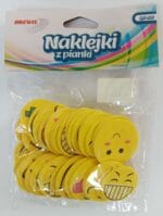 NAKLEJKI PIANKOWE UŚMIECHY 5 - 40SZT PVC53 *4004*