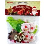 NAKLEJKI Z FILCU FVX01 MIKOŁAJ, CHOINKI 20SZT.*2604*