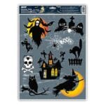 Naklejka Halloween z folii statycznej BROKAT 30x42cm HA001 *0043*2