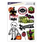 Naklejka Halloween z folii statycznej SZKIELETOR 30x42cm HA003 *8957*