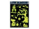 Naklejka fluorescencyjna Halloween z folii statycznej SOWY 30x42cm HA002 *0050*
