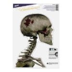 Naklejka z folii statycznej SZKIELET halloween 30x42cm 1042047/WDH-610 *9038*