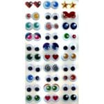 Naklejki oczka blister 9x17cm 30szt MT-4461* 4461*