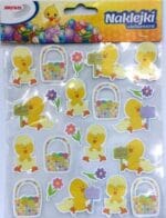 Naklejki papierowe kurczaczki. Mix wzorów *2215*