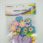Naklejki z pianki 20szt kwiatki, ślimaki, owady. Mix kolorów *0846*