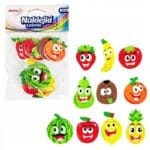 Naklejki z pianki owocowe buźki 22szt PVC47*03168*