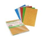 PIANKA BROKATOWA EVA MIX KOLORÓW 5 ARKUSZY 20X30CM*6999*