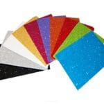 PIANKA PVC Z BROKATEM SAMOPRZ. A4 MIX KOLORÓW GK410B*1867*