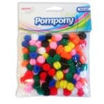 POMPON MIX KOLORÓW 10MM/100SZT POM33 *9801*