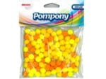 POMPONY ŻÓŁTY MIX 100SZT POM15 ŚR.10MM*4301* POM-006 *4301*