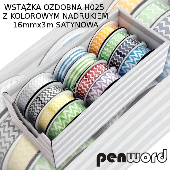 PROMO WSTĄŻKA OZDOBNA H025 16mmx3m*2747* PROMO WSTĄŻKA OZDOBNA H025 16mmx3m*2747* - obrazek 1