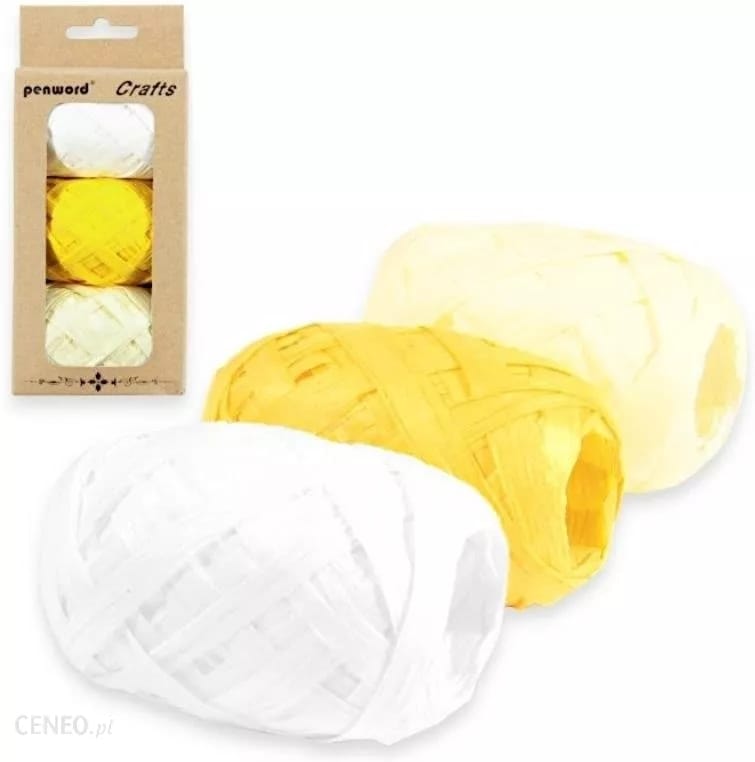 PROMO WSTĄŻKA PAPIEROWA MIX BIAŁA:ŻÓŁTA:ECRU H047 5m a'3 *9166* PROMO WSTĄŻKA PAPIEROWA MIX BIAŁA/ŻÓŁTA/ECRU H047 5m a'3 *9166* - obrazek 1