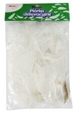 Piórka dekoracyjne białe 7g. Rozmiar 5-12cm. *2642*
