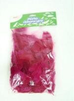 Piórka dekoracyjne bordowe 7g. Rozmiar 5-12cm. *2727*