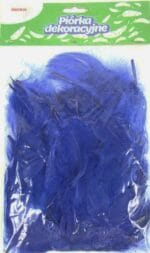 Piórka dekoracyjne ciemnoniebieskie. Rozmiar 5-12cm. *2741*