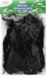 Piórka dekoracyjne czarne. Rozmiar 5-12cm. *2772*